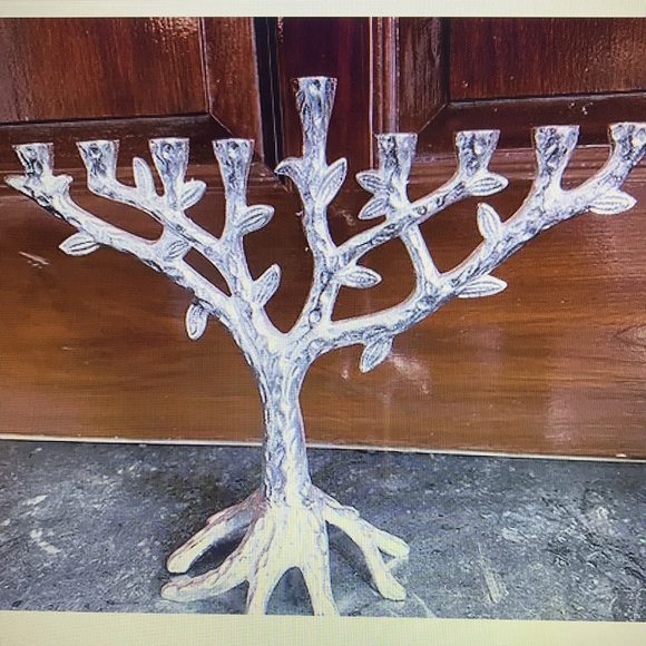 Sam Judaica Chanukah Menorah Candle Stand - Picture 4 of 6